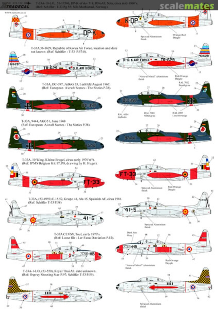 Boxart Lockheed T-33A X72-122 Xtradecal Boxart Lockheed T-33A X72-122 Xtradecal
