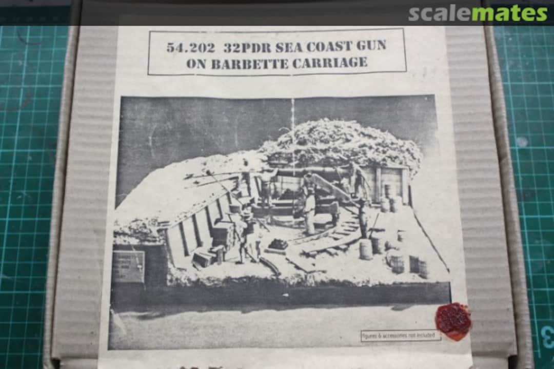 Boxart 32pdr Sea Coast Gun on Barbette carriage 54.202 Resicast Boxart 32pdr Sea Coast Gun on Barbette carriage 54.202 Resicast