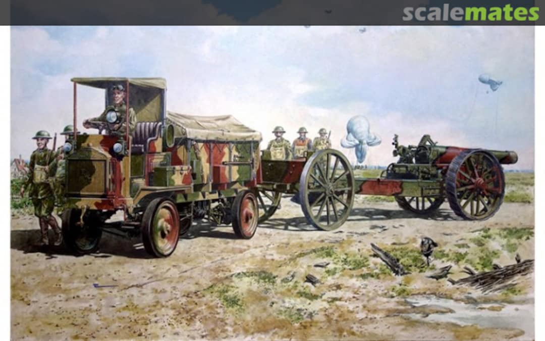 Boxart FWD Model B 3 ton & BL 8-inch howitzer Mk.VI 713 Roden