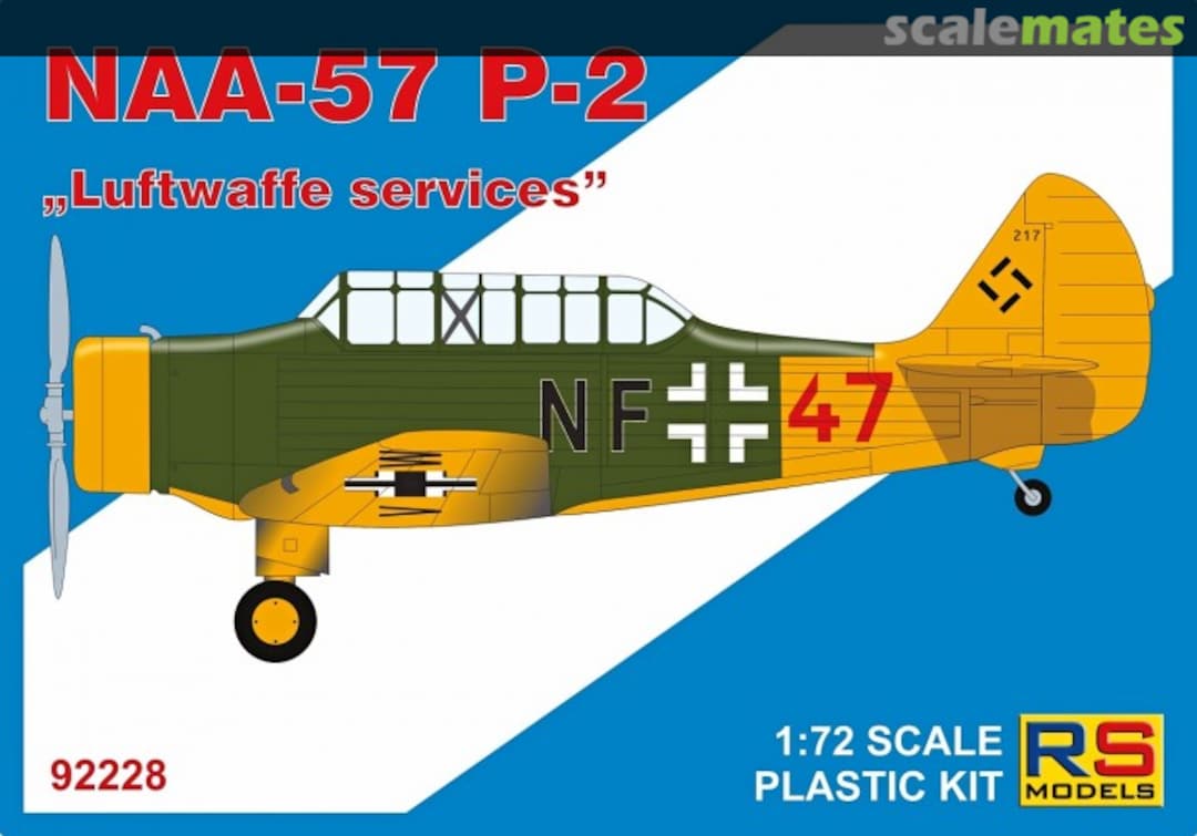 Boxart NAA-57 P-2 "Luftwaffe services" 92228 RS Models Boxart NAA-57 P-2 "Luftwaffe services" 92228 RS Models