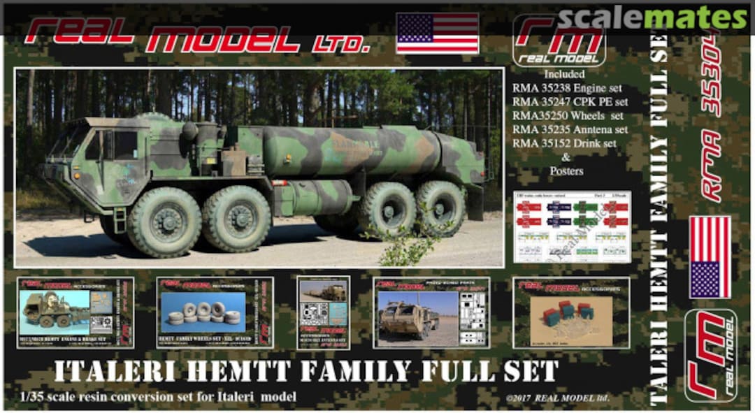 Boxart Italeri HEMTT Family Full Set RM35304 Real Model Boxart Italeri HEMTT Family Full Set RM35304 Real Model