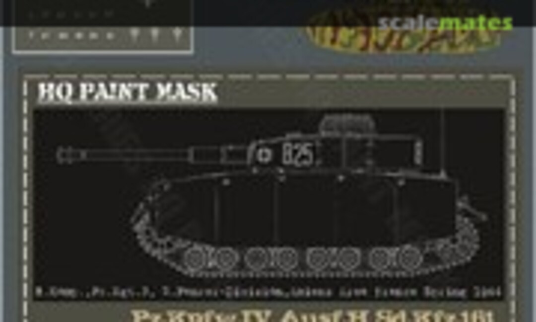 1:16 Pz.Kpfw.IV Ausf.H 8.Komp. Pz.Rgt.3 2.Pz.Div. Amiens France Spring 1944 Paint Mask (HQ-Masks PIV 039) PIV 039