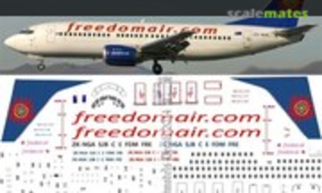 1:72 Freedom Air B737-300s late scheme (Oldmodels Decals OMD0913) OMD0913