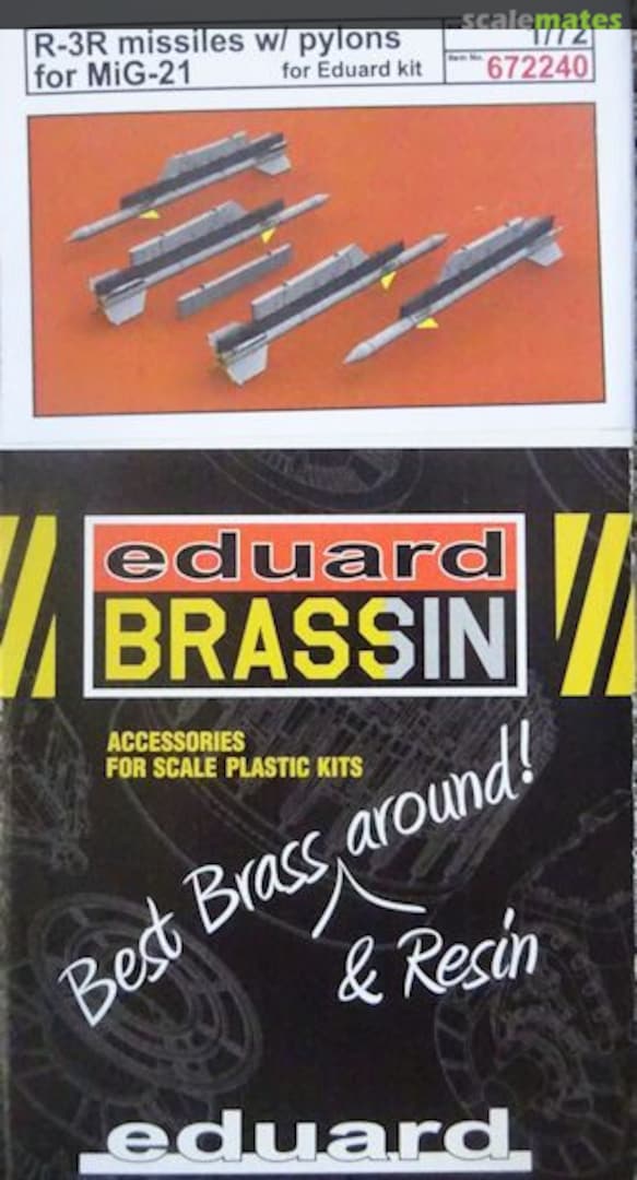 Boxart R-3R missiles w/ pylons for MiG-21 672240 Eduard Boxart R-3R missiles w/ pylons for MiG-21 672240 Eduard