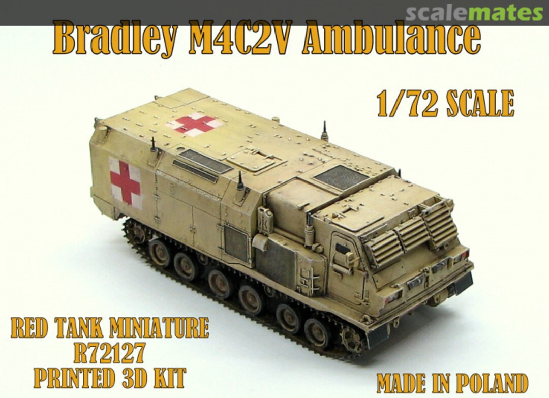 Boxart Bradley M4C2V Ambulance R72127 Red Tank Miniature Boxart Bradley M4C2V Ambulance R72127 Red Tank Miniature