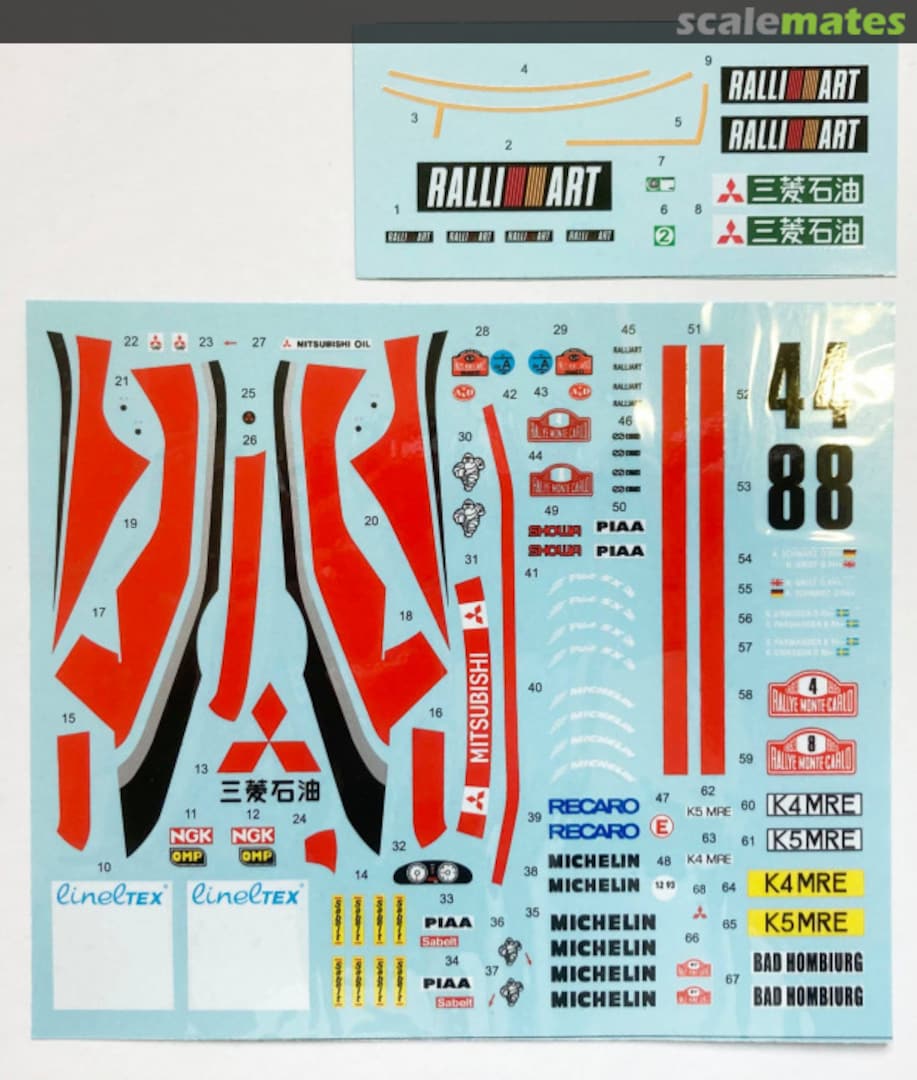 Boxart Mitsubishi Lancer Evo I #4/8 Monte Carlo 1993 DP228 Decalpool Boxart Mitsubishi Lancer Evo I #4/8 Monte Carlo 1993 DP228 Decalpool