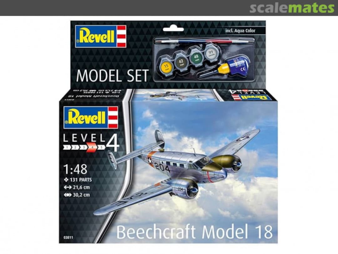 Boxart Model Set Beechcraft Model 18 63811 Revell Boxart Model Set Beechcraft Model 18 63811 Revell