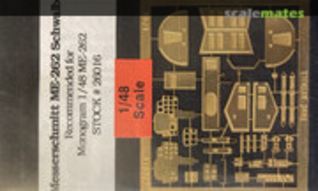 1:48 Me 262 Schwalbe (True Details 26016) 26016