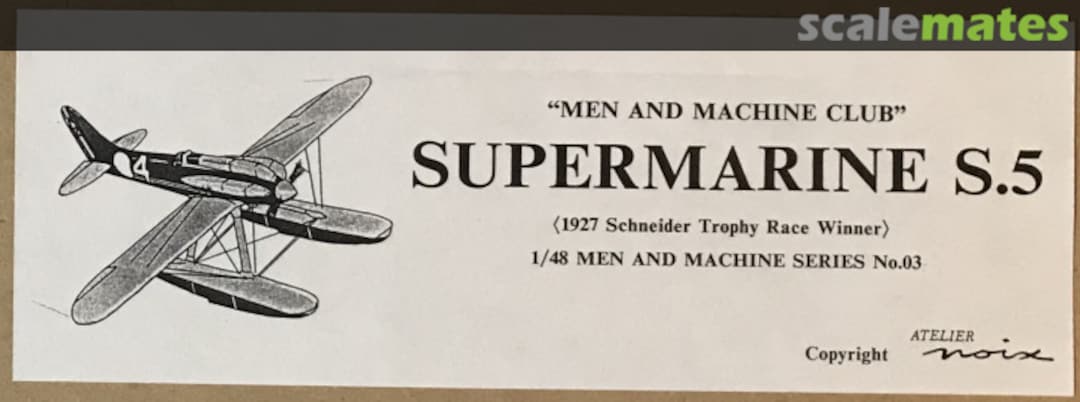 Boxart Supermarine S.5 48-03 NOIX Models Boxart Supermarine S.5 48-03 NOIX Models