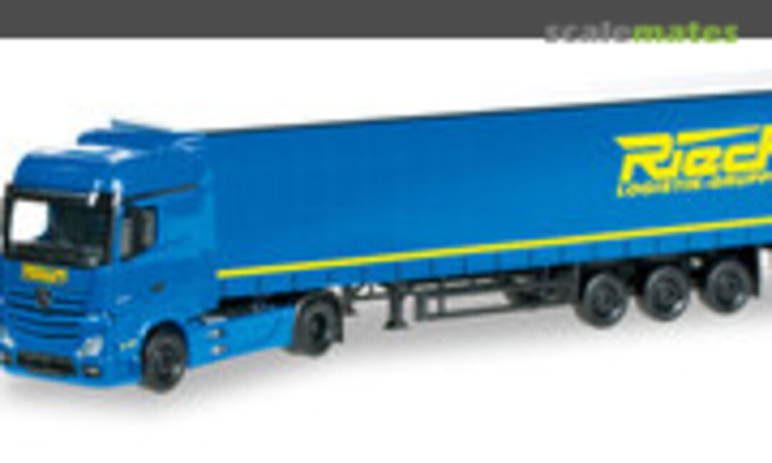 Mercedes-Benz Actros Bigspace Gardinenplanen-Sattelzug &quot;Rieck&quot; (Herpa 915618)