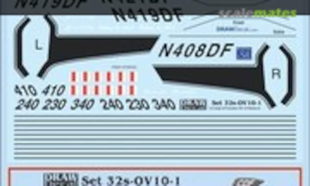 1:32 California Department of Forestry OV-10 Broncos (Draw Decal 32-OV10-1) 32-OV10-1