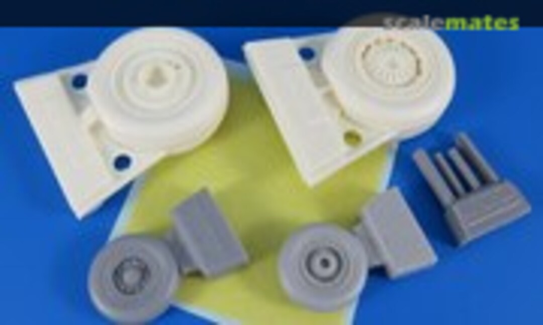 1:32 Late weighted Wheels for McDonnell F-4C/F-4D/F-4E Phantom (Q-M-T R32006) R32006