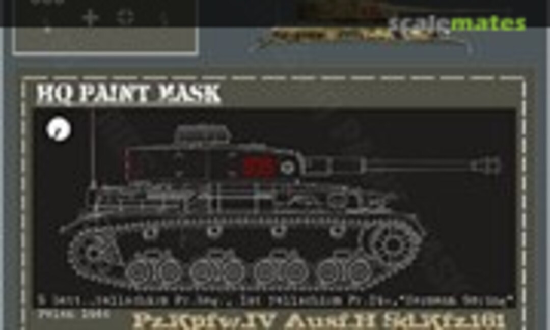 1:16 Pz.Kpfw.IV Ausf.H 2 Batt. Fallschirm Pz.Rgt. 1st Fallshirm Pz.Div 'Herman Goring' Poland 1944 Paint Mask (HQ-Masks PIV 040) PIV 040
