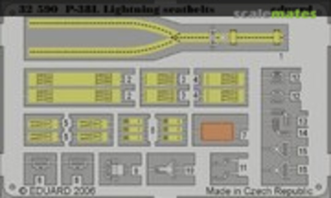 1:32 Lockheed P-38L Lightning PE Seatbelts (Eduard 32590) 32590
