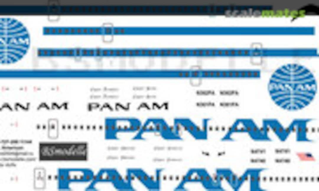 1:144 Boeing 727-200 Pan Am Decal (BSmodelle BSM144054) BSM144054