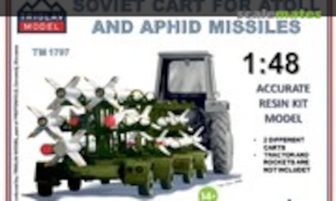 1:48 Soviet Cart for Atoll and Aphid Missiles (Triglav model TM 1707) TM 1707