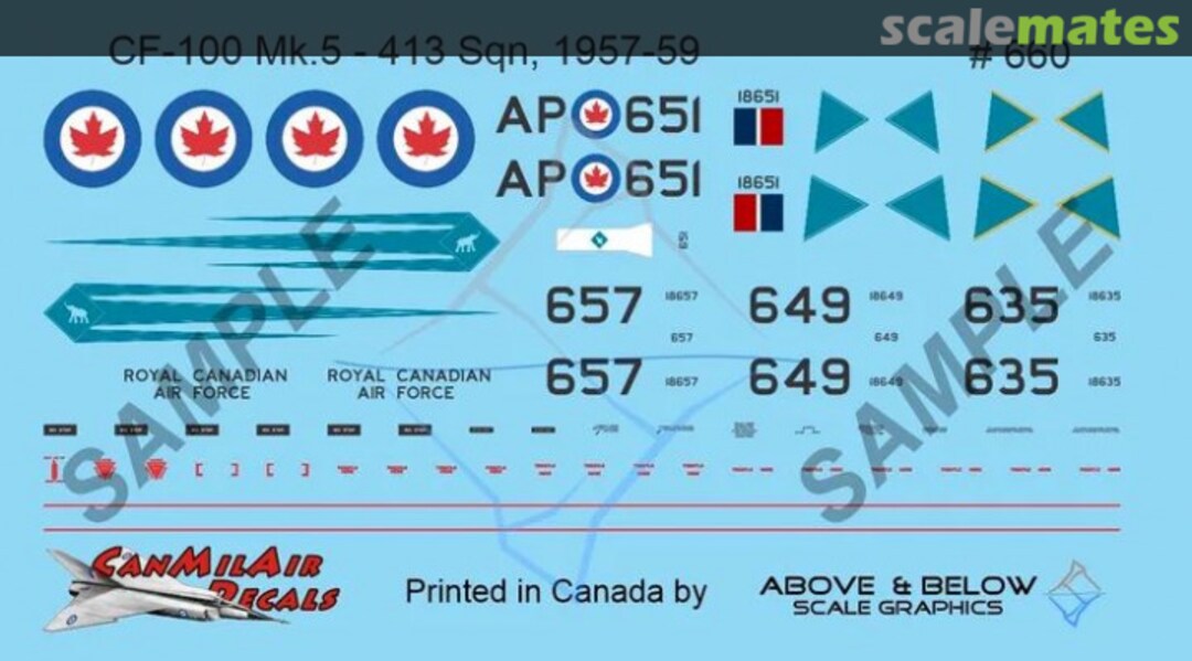 Boxart Avro CF-100 Canuck Mk. 5 - 413 Sqn (1957-1959) 660 Above & Below Graphics Boxart Avro CF-100 Canuck Mk. 5 - 413 Sqn (1957-1959) 660 Above & Below Graphics