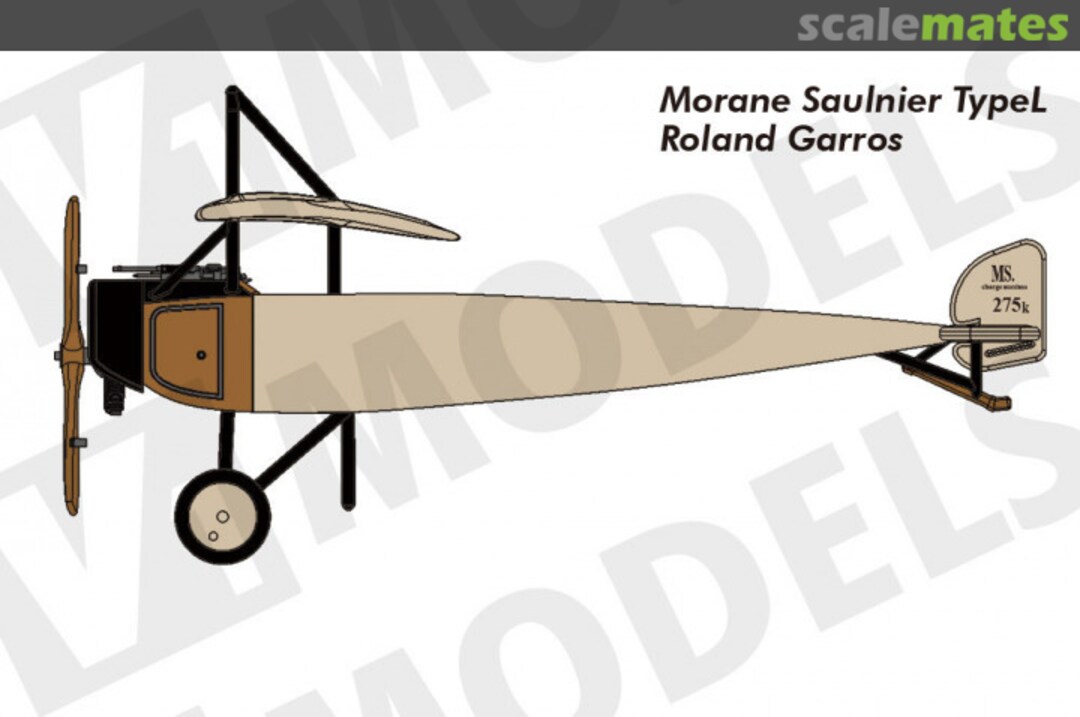 Boxart Morane Saulnier L "Garros special" V1-1021 V1models Boxart Morane Saulnier L "Garros special" V1-1021 V1models