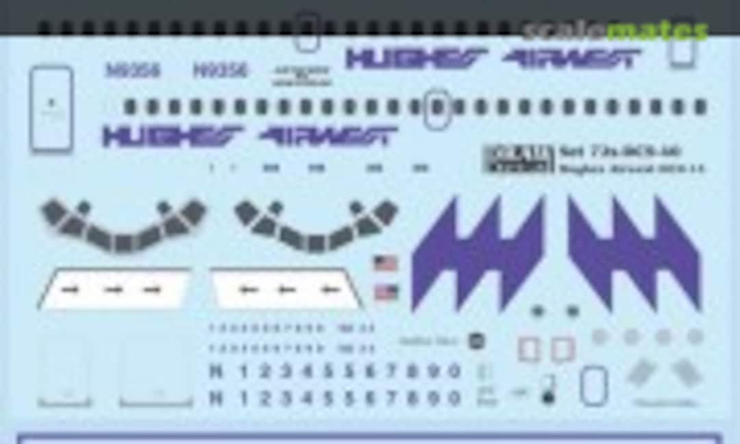 1:72 Hughes Airwest DC-9-15s (Draw Decal 72-DC9-40) 72-DC9-40