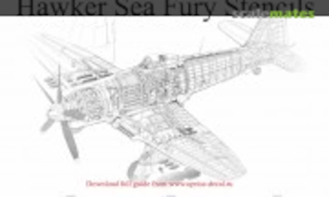 1:48 Hawker Sea Fury stencils (UpRise Decal UR48288) UR48288