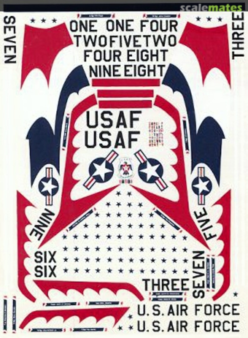 Boxart North American F-100D USAF Thunderbirds 07A Aerodecal Boxart North American F-100D USAF Thunderbirds 07A Aerodecal