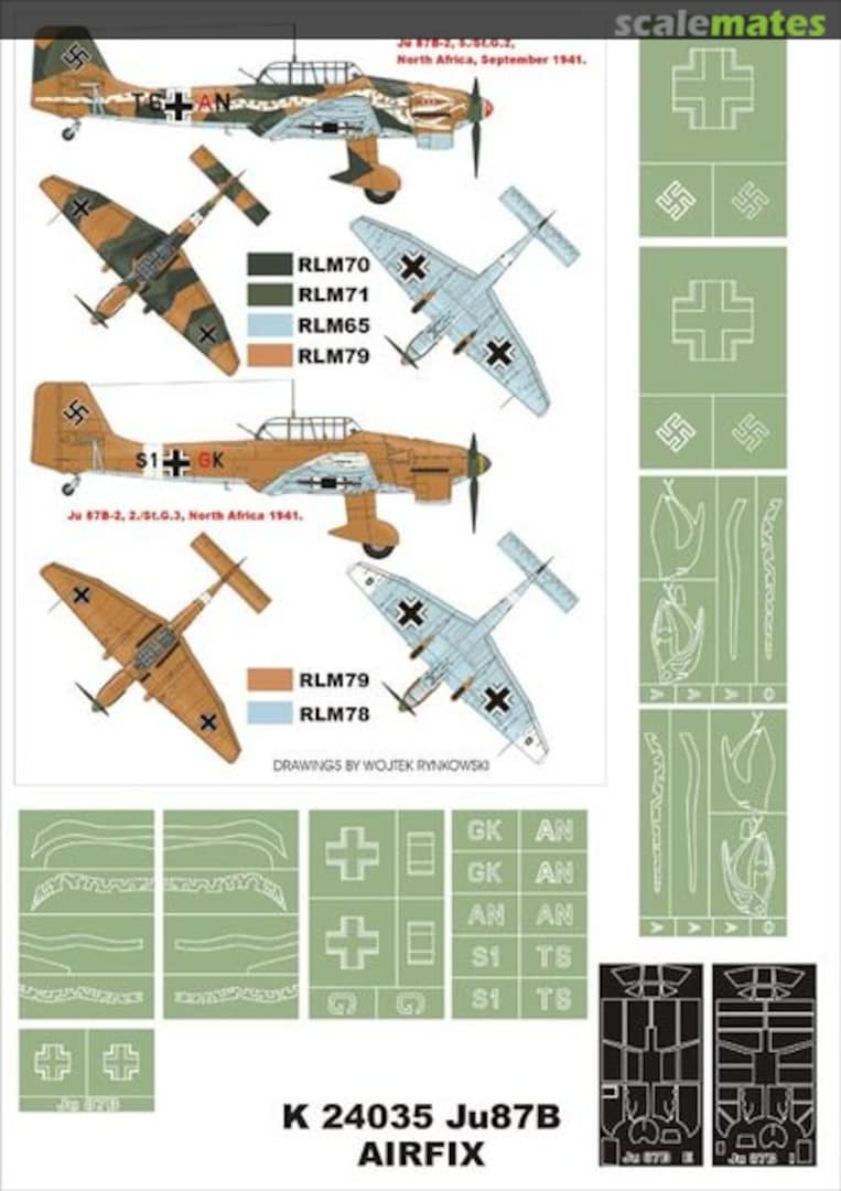 Boxart Junkers Ju 87B-2 Stuka K24035 Montex Boxart Junkers Ju 87B-2 Stuka K24035 Montex