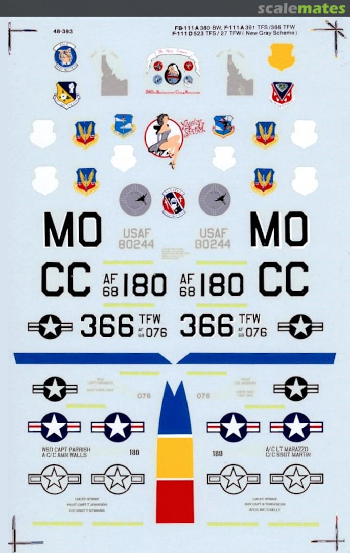 Boxart FB-111A, F-111A, F-111D Aardvarks 48-393 SuperScale International Boxart FB-111A, F-111A, F-111D Aardvarks 48-393 SuperScale International