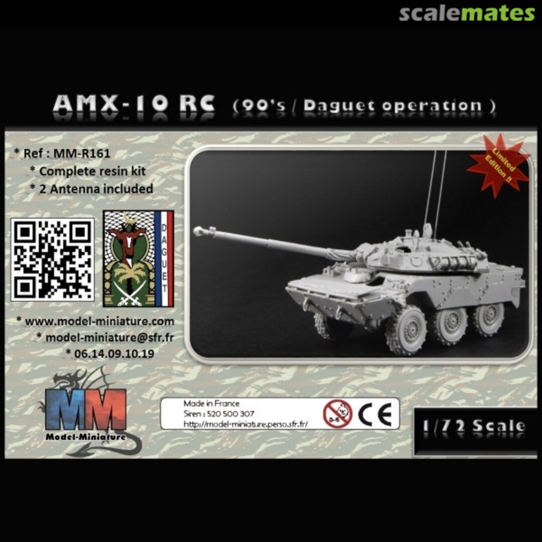 Boxart AMX-10 RC 90's Daguet Operation MM-R161 Model Miniature Boxart AMX-10 RC 90's Daguet Operation MM-R161 Model Miniature