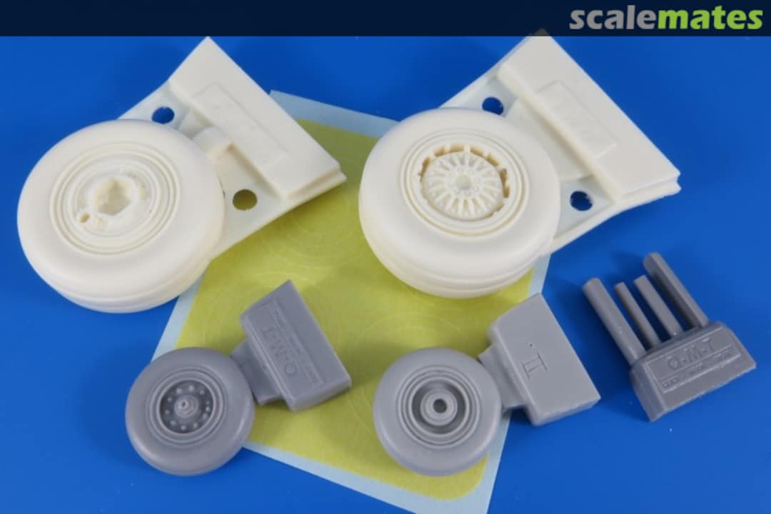 Boxart Late wheels (not weighted) for McDonnell F-4C/F-4D/F-4E Phantom R32007 Q-M-T Boxart Late wheels (not weighted) for McDonnell F-4C/F-4D/F-4E Phantom R32007 Q-M-T