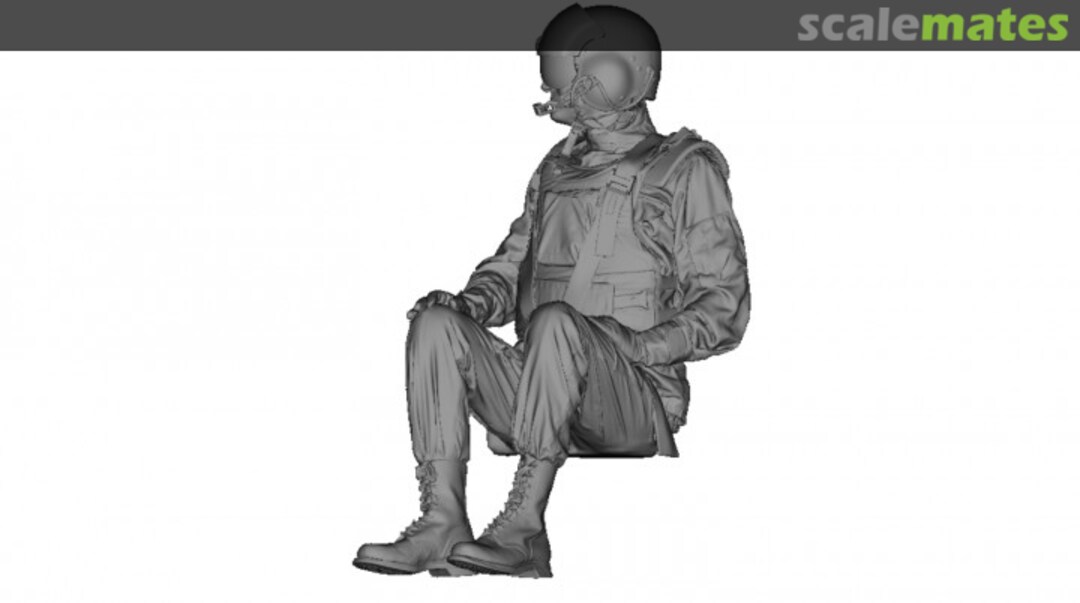 Boxart US Army Vietnam and post-Vietnam helicopter pilot sitting 2 480165 Reedoak