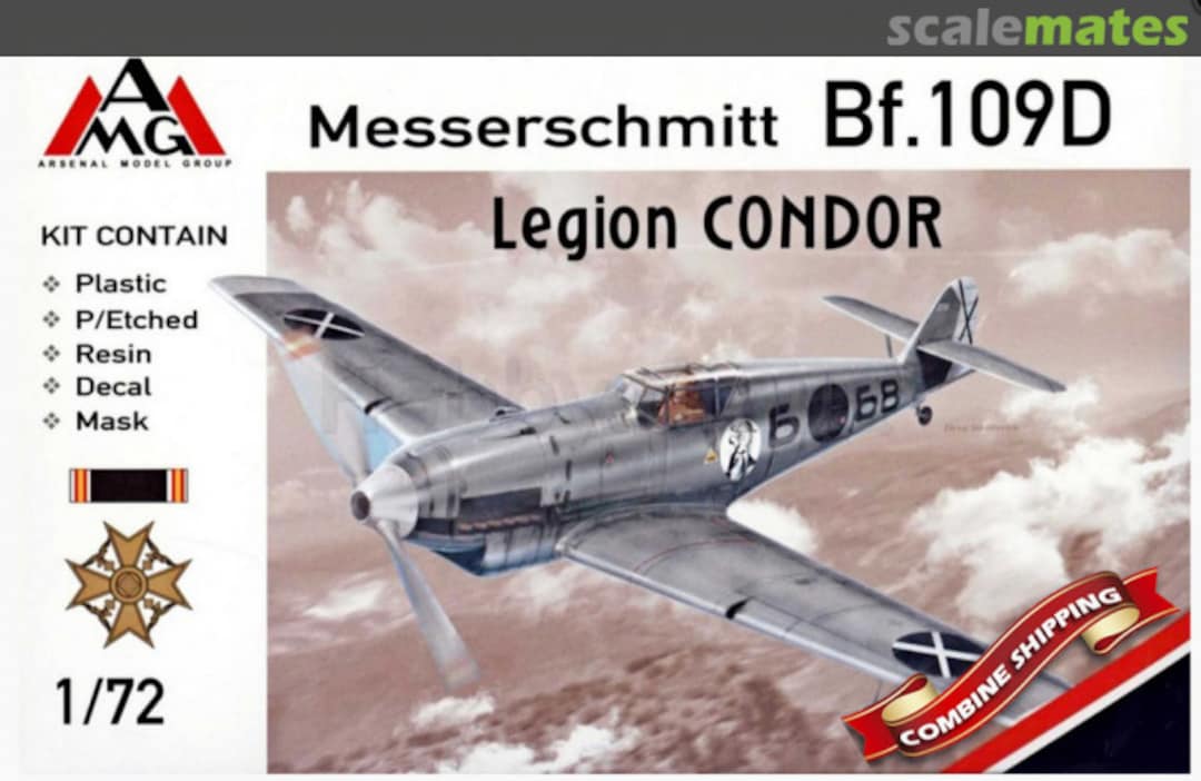 Boxart Messerschmitt Bf.109D Legion Condor 72410 AMG Boxart Messerschmitt Bf.109D Legion Condor 72410 AMG