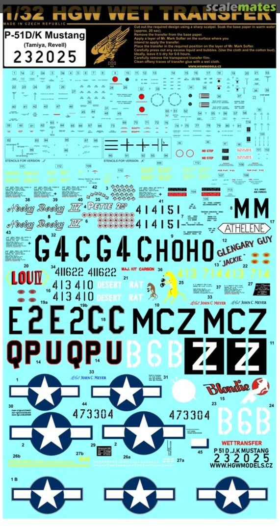 Boxart P-51D/K Mustang 232025 HGW Models Boxart P-51D/K Mustang 232025 HGW Models