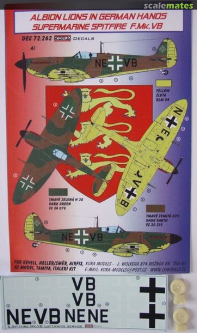 Boxart Supermarine Spitfire F.Mk.Vb DEC72262 Kora Models Boxart Supermarine Spitfire F.Mk.Vb DEC72262 Kora Models