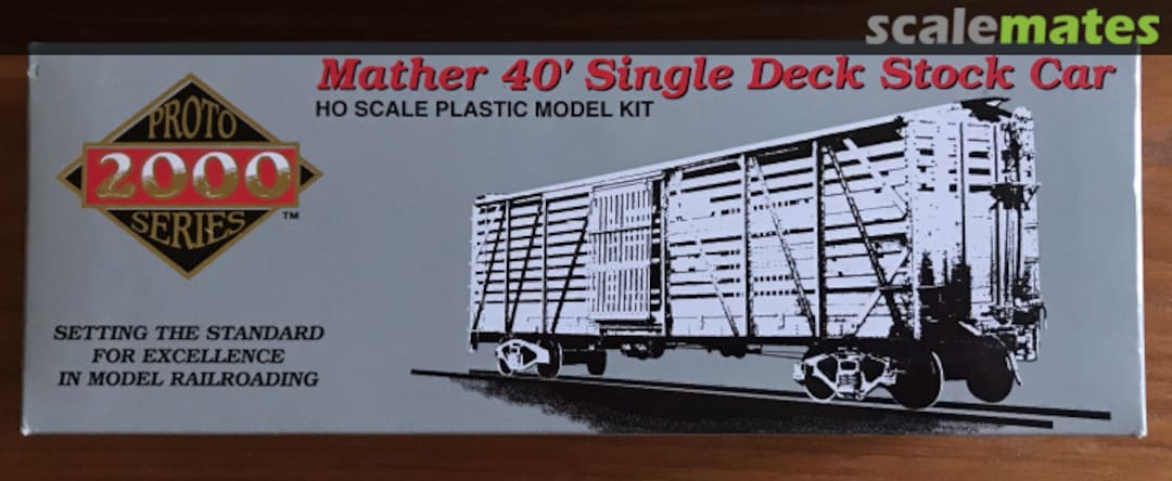 Boxart Mather 40' Single Deck Stock Car RM 587014 Life Like Proto 2000 Boxart Mather 40' Single Deck Stock Car RM 587014 Life Like Proto 2000