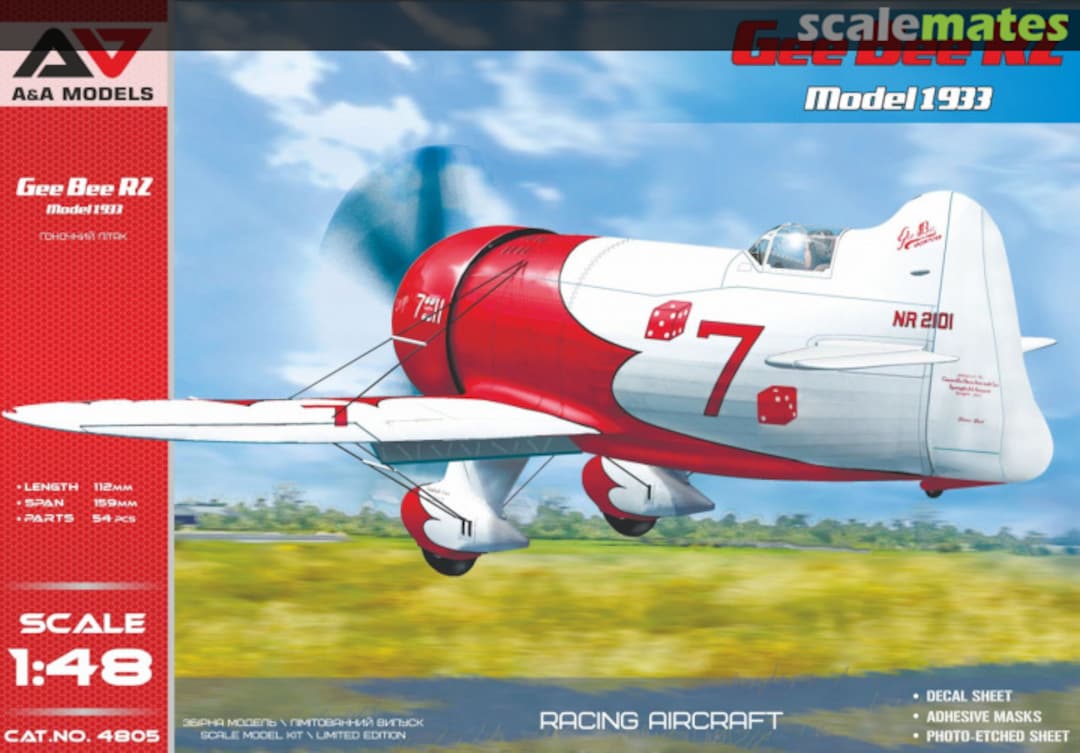 Boxart Gee Bee R2 4805 A&A Models Boxart Gee Bee R2 4805 A&A Models