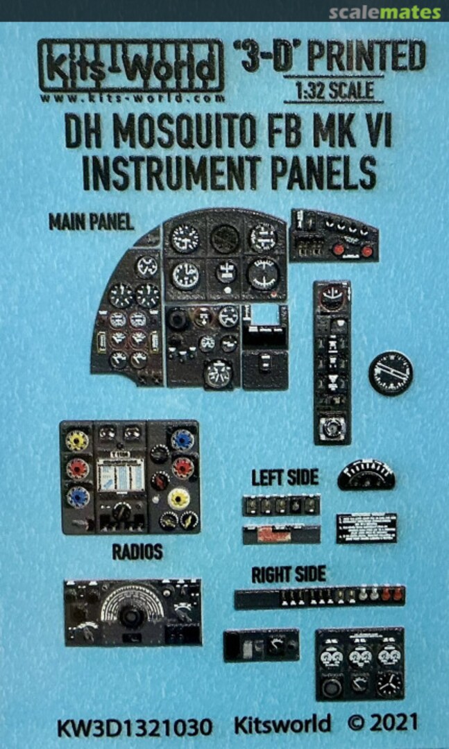 Boxart De Haviland Mosquito FB Mk. VI KW3D1321030 Kits-World