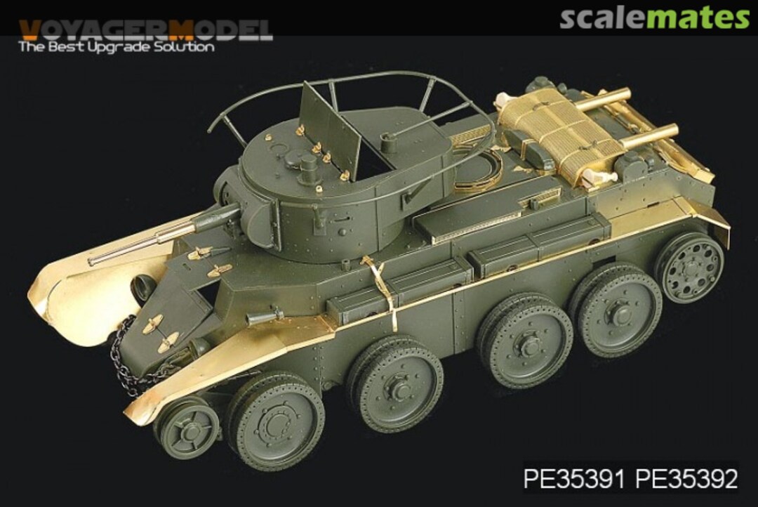 Boxart BT-7 model 1935 Basic Set (with barrel) PE35391 Voyager Model Boxart BT-7 model 1935 Basic Set (with barrel) PE35391 Voyager Model
