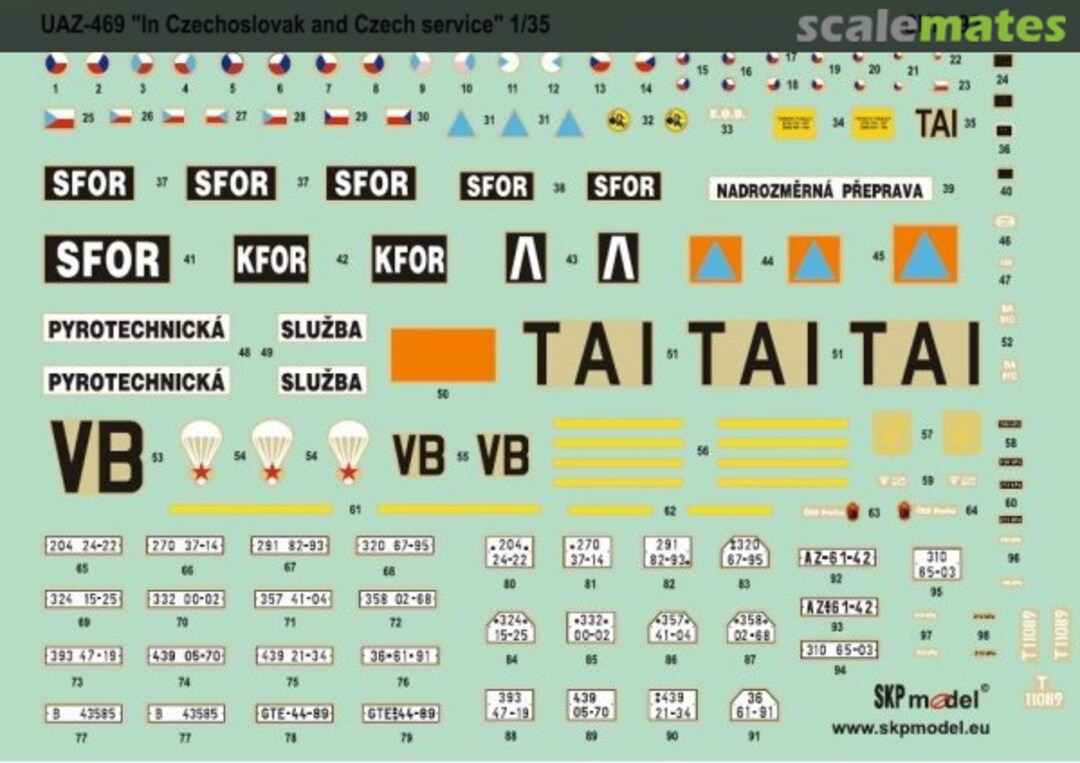 Boxart UAZ-469 in Chezechoslovak & Czech service SKP 192 SKP model Boxart UAZ-469 in Chezechoslovak & Czech service SKP 192 SKP model