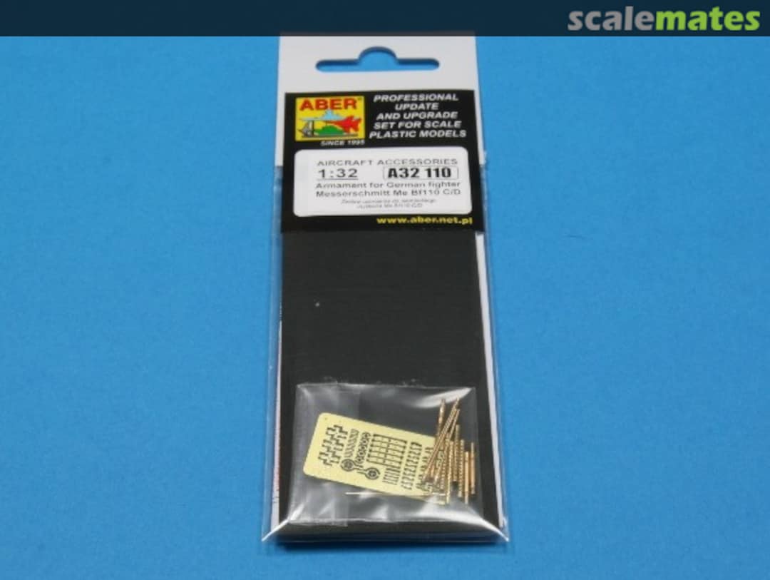 Boxart Armament for German Fighter Bf110 C/D A32110 Aber Boxart Armament for German Fighter Bf110 C/D A32110 Aber