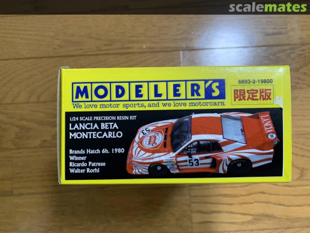 Boxart Lancia Beta Montecarlo 6603-2-19800 Modeler's Boxart Lancia Beta Montecarlo 6603-2-19800 Modeler's