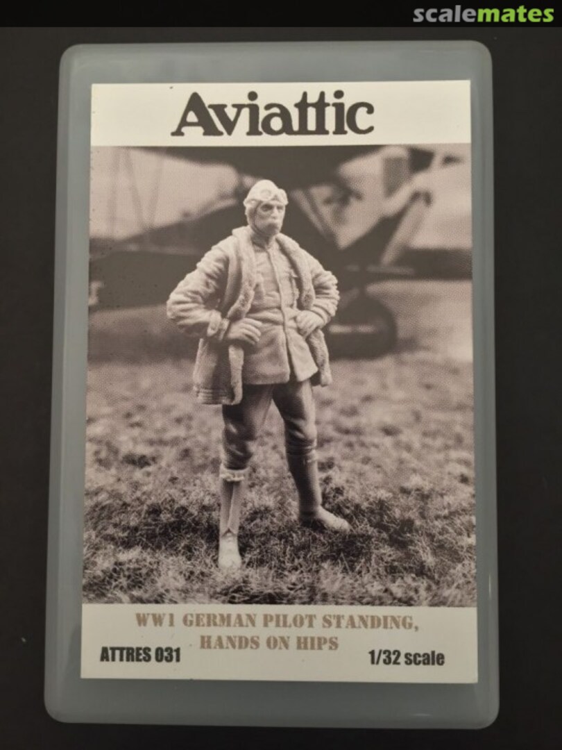 Boxart WW1 German standing pilot, hands on hips ATTRES 031 Aviattic Boxart WW1 German standing pilot, hands on hips ATTRES 031 Aviattic