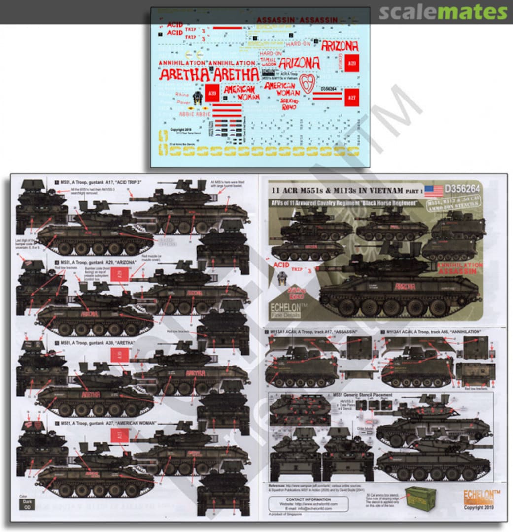 Boxart 11 ACR M551s & M113s in Vietnam (Part 1) D356264 Echelon Fine Details Boxart 11 ACR M551s & M113s in Vietnam (Part 1) D356264 Echelon Fine Details