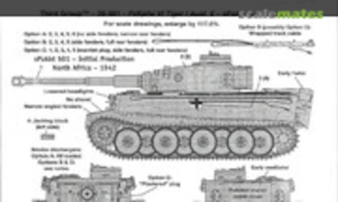 1:35 Panzerkampfwagen VI Tiger I (#1) Ausf. E (Third Group Decals 35-001) 35-001