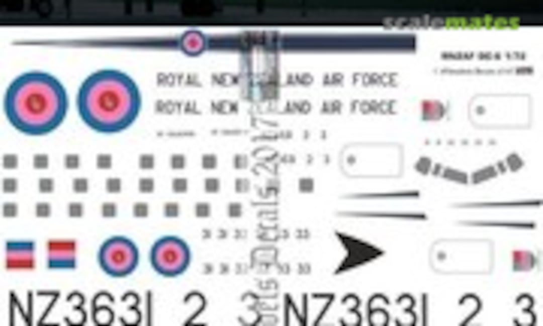 1:72 RNZAF DC6 schemes (Oldmodels Decals OMD0220) OMD0220