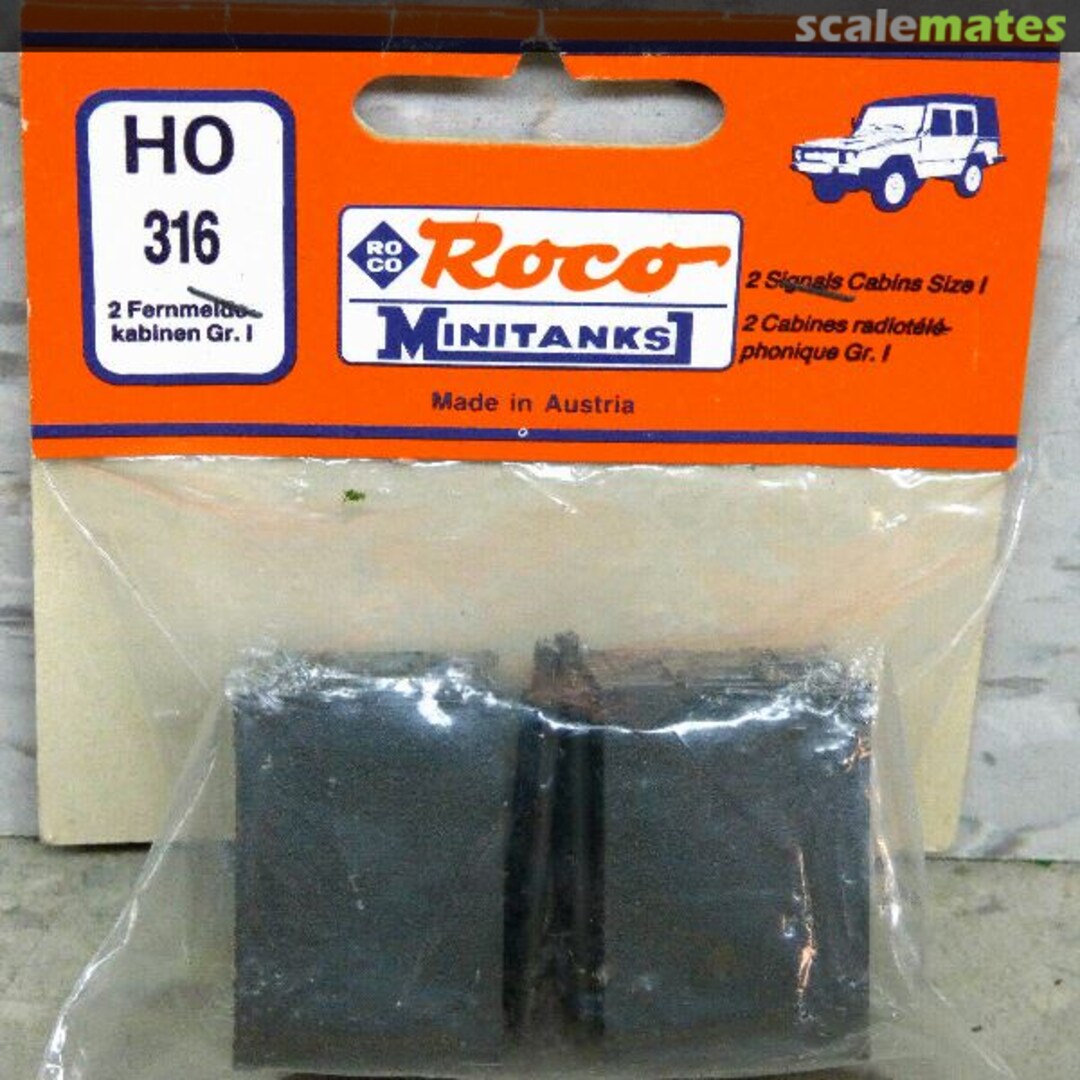 Boxart 2 Signals Cabins Size 1 316 Roco Minitanks Boxart 2 Signals Cabins Size 1 316 Roco Minitanks