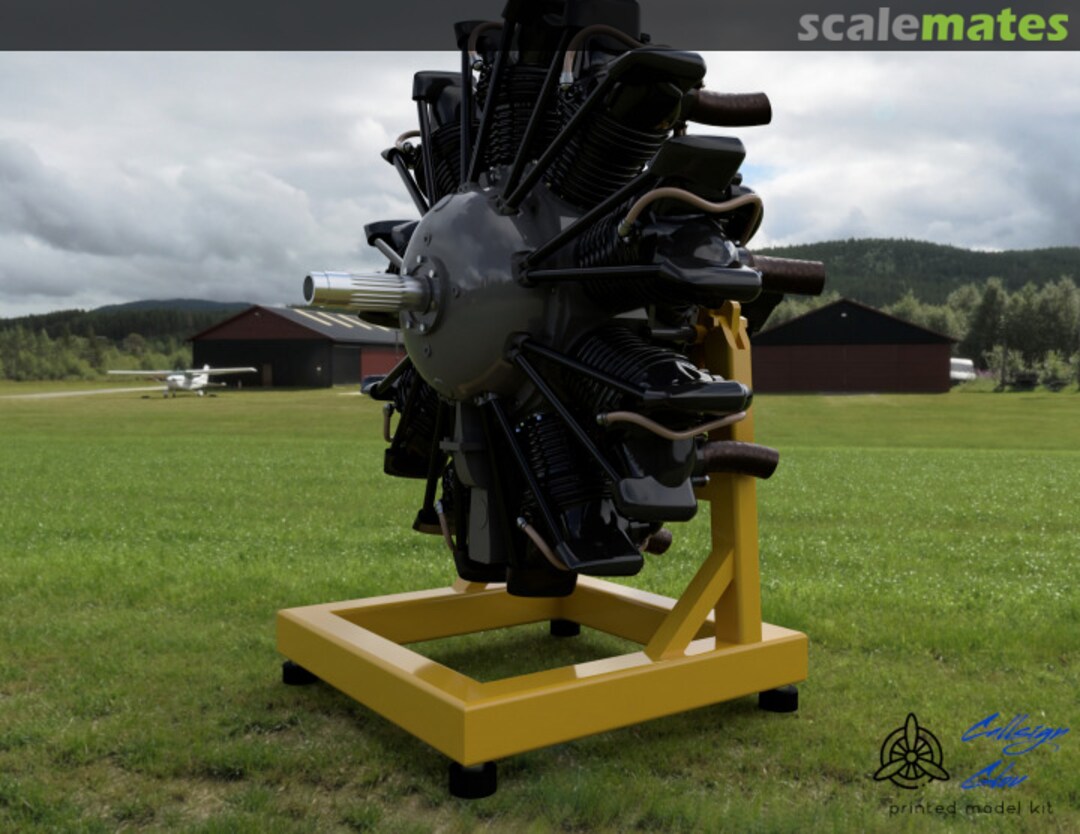 Boxart Pratt et Whitney Wasp Junior early. Eng-48001 Callsign Glou