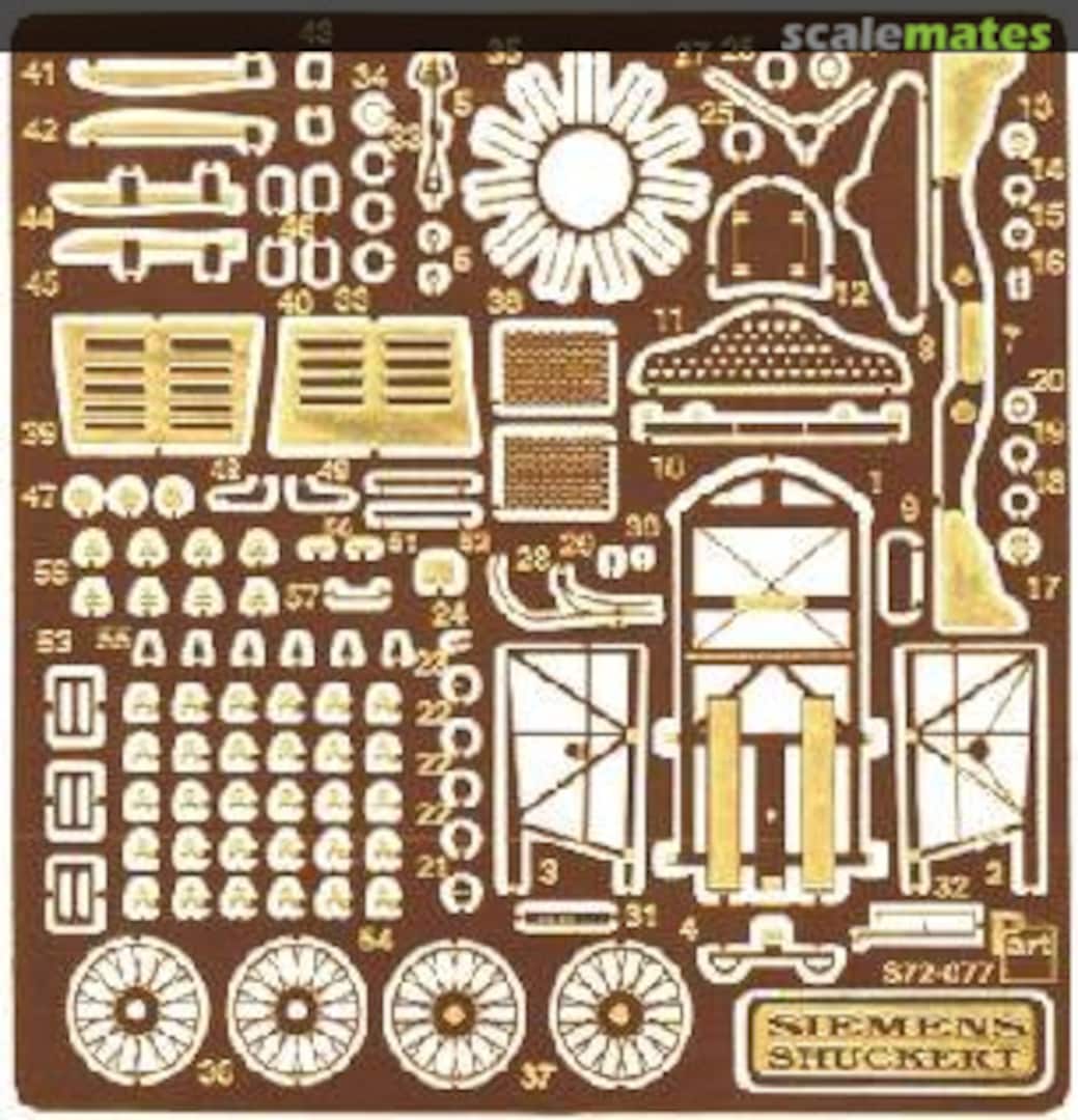 Boxart Siemens Shuckert D.III - PE Detail Up Set S72-077 Part Boxart Siemens Shuckert D.III - PE Detail Up Set S72-077 Part
