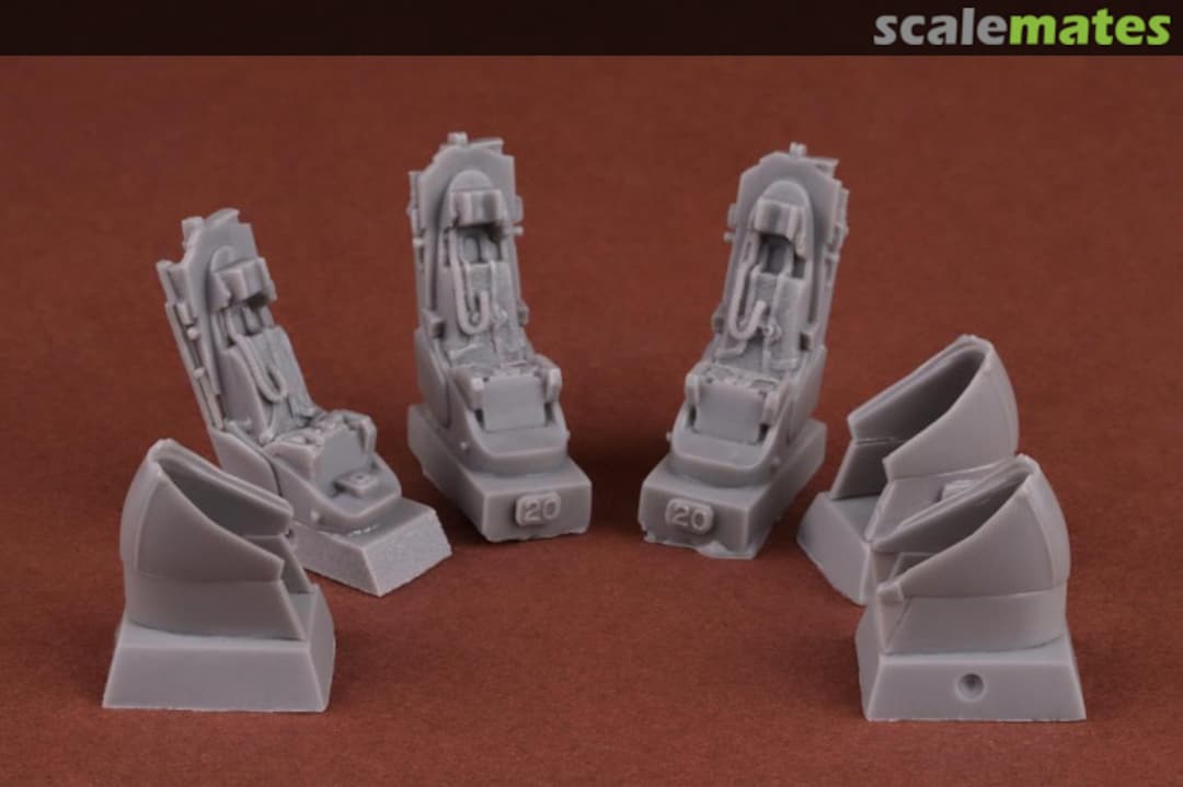 Boxart B-58 Hustler seat set x 3 - Stanley capsule PP4801 SBS Model Boxart B-58 Hustler seat set x 3 - Stanley capsule PP4801 SBS Model