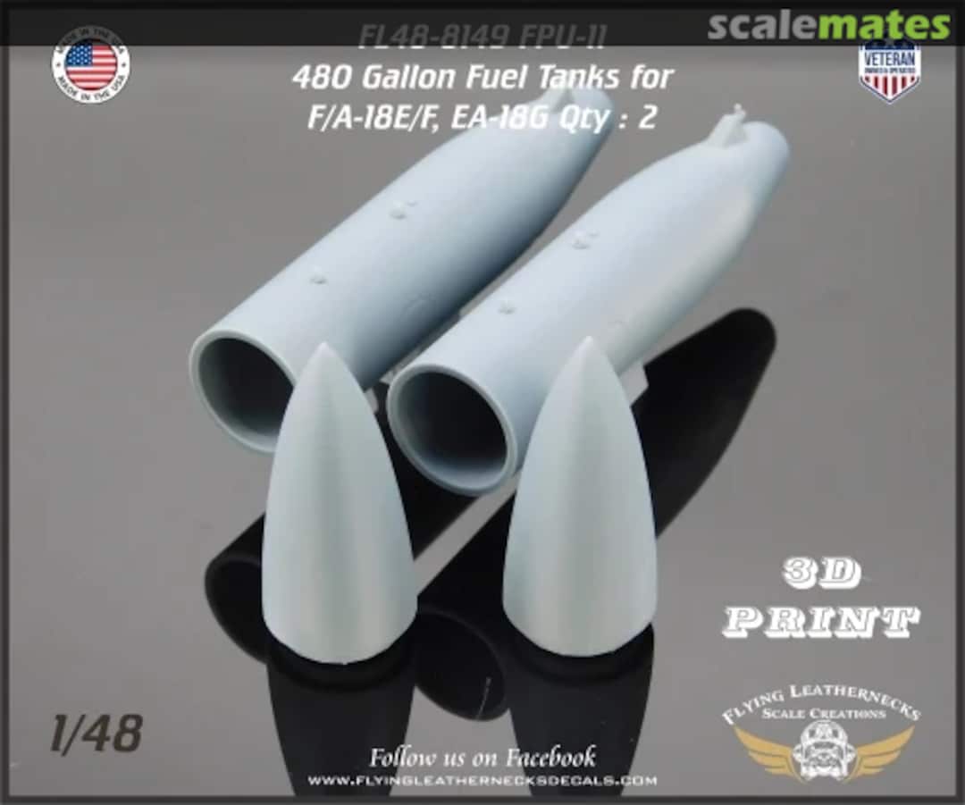 Boxart FPU-11 480 Gallon Fuel Tank - F/A-18E/F, EA-18G FL48-8149 Flying Leathernecks Boxart FPU-11 480 Gallon Fuel Tank - F/A-18E/F, EA-18G FL48-8149 Flying Leathernecks