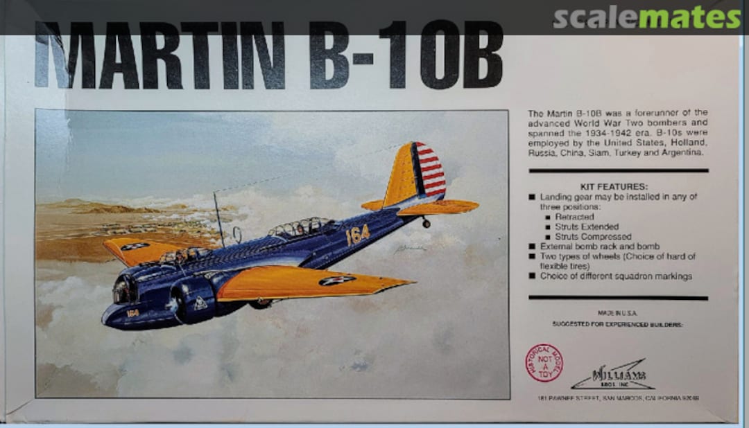 Boxart Martin B-10B 72-210 Williams Brothers Boxart Martin B-10B 72-210 Williams Brothers